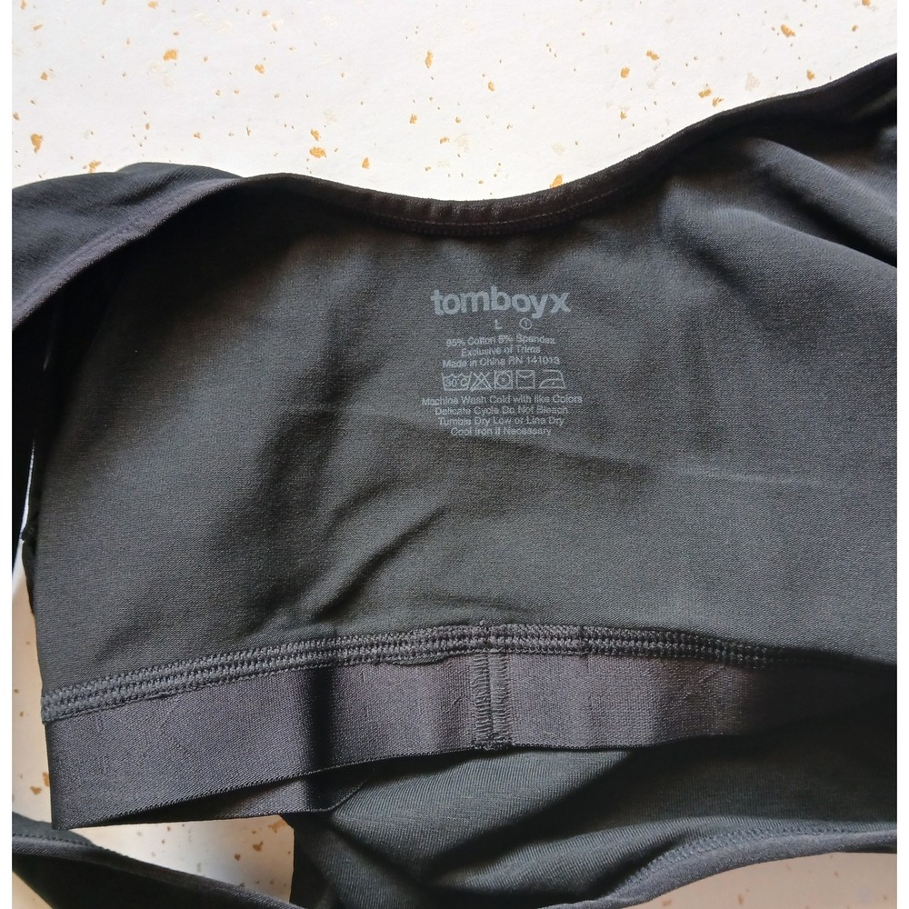 NEW TomboyX Essentials Soft Bra - Black Size Large - Picture 4 of 5